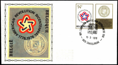 Belgia FDC 1976 Mi 1849 American Revolution Bicentennial [CH